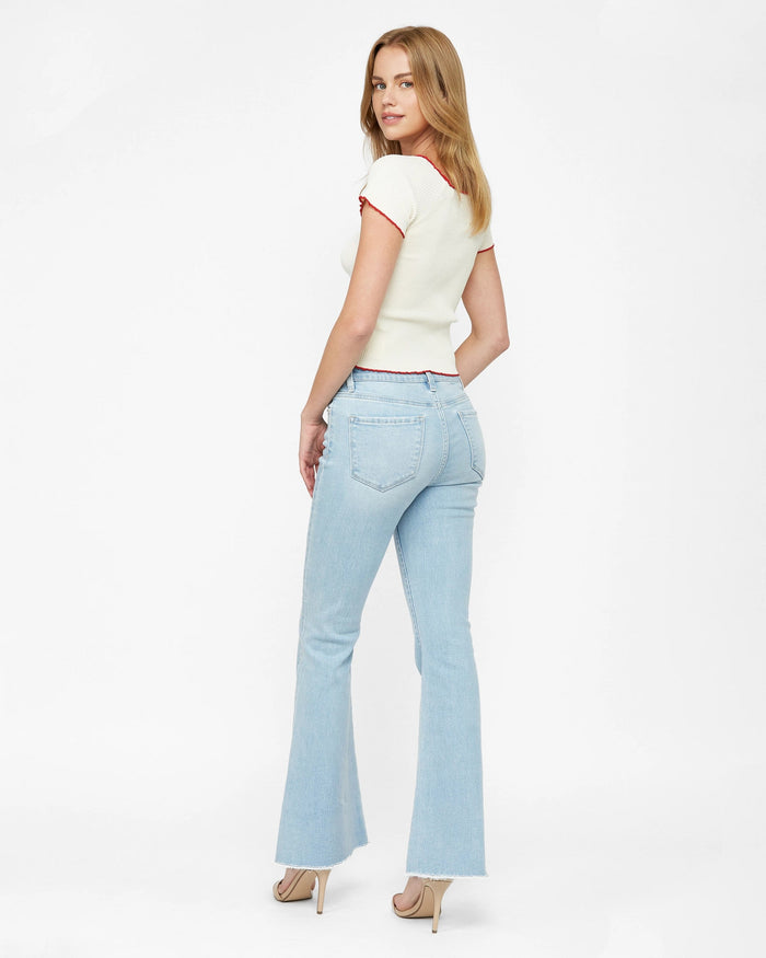 Yale Blue $|& Mica Denim Flare Leg Jeans - VOF Back