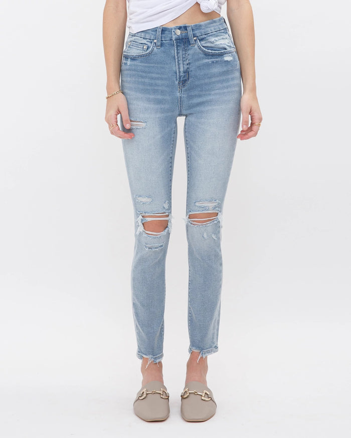 Sagarejo $|& Mica Denim High Rise Skinny Jeans - VOF Front