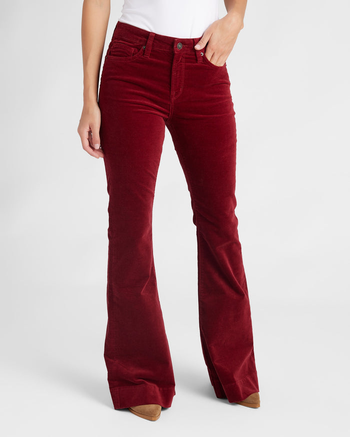 Cabernet $|& Mica Denim Velvet Super Flare - SOF Front
