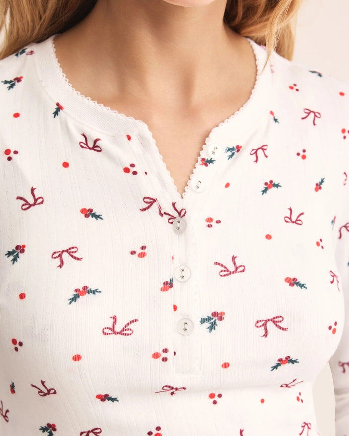 White $|& Z Supply Lounge Holly Long Sleeve Top - Hanger Back