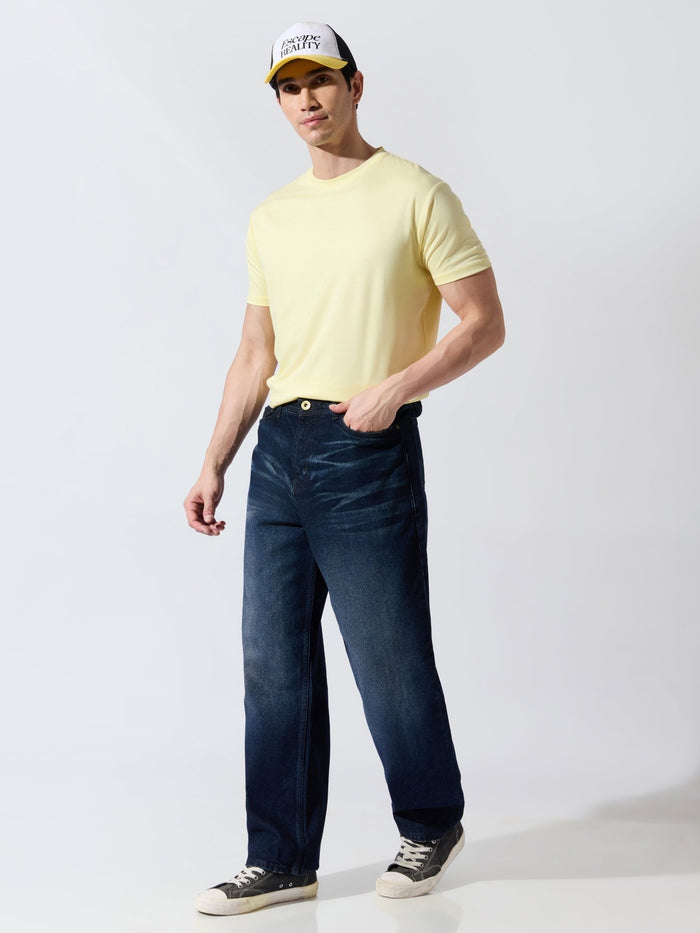 Men's Relaxed Fit Jeans - Dark Blue