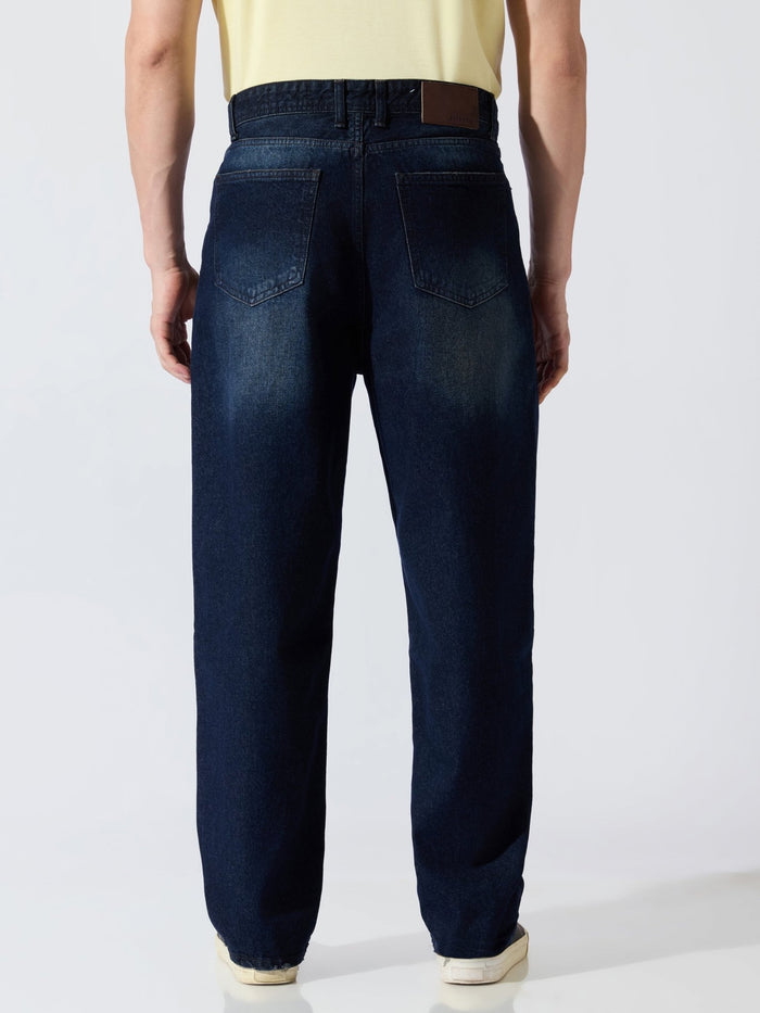 Men's Relaxed Fit Jeans - Dark Blue