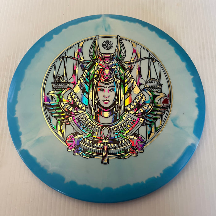 Blue Halo/White Plate/Gold & Rainbow Stamps 13 / 180 grams