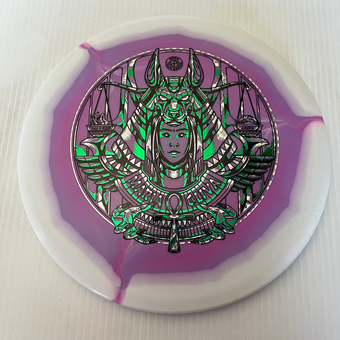 White Halo/Lavender Plate/Green & Silver Holo Shatter Stamps 22 / 180 grams
