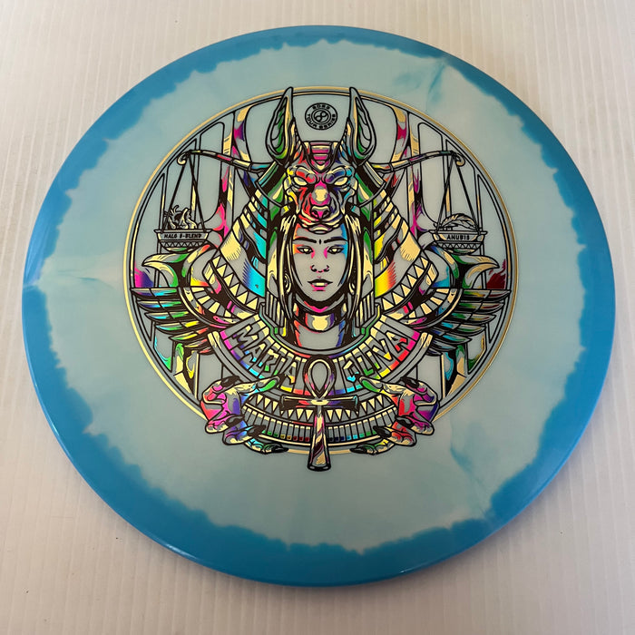 Blue Halo/White Plate/Gold & Rainbow Stamps 6 / 180 grams