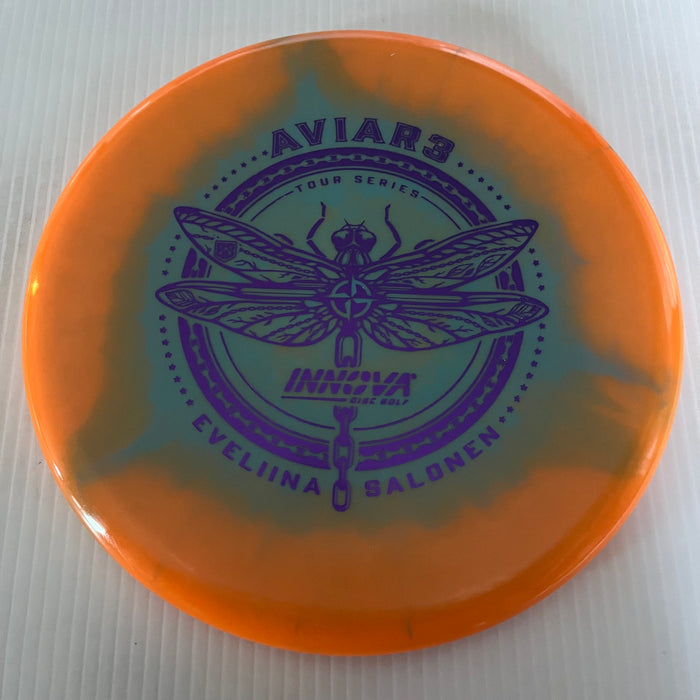 Orange Halo/Purple Stamp / 173-5 grams