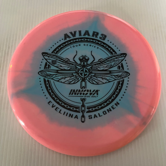 Pink Halo/Black Stamp / 173-5 grams