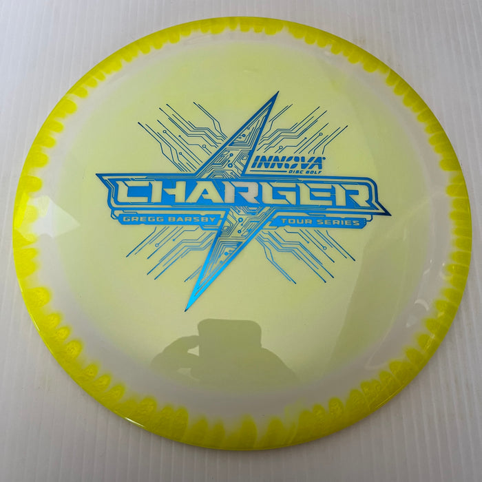 Chartreuse Halo/Blue Stamp / 173-5 grams