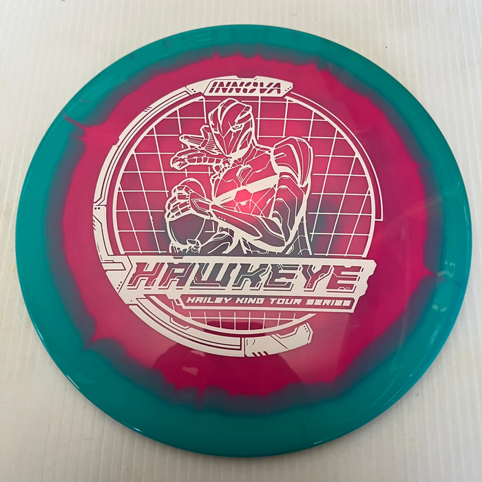Teal Halo/White Stamp / 173-5 grams
