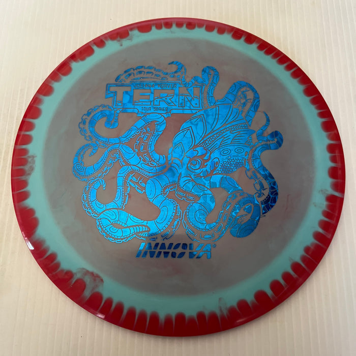 Red Halo/Shimmery Blue Stamp / 170-172 grams