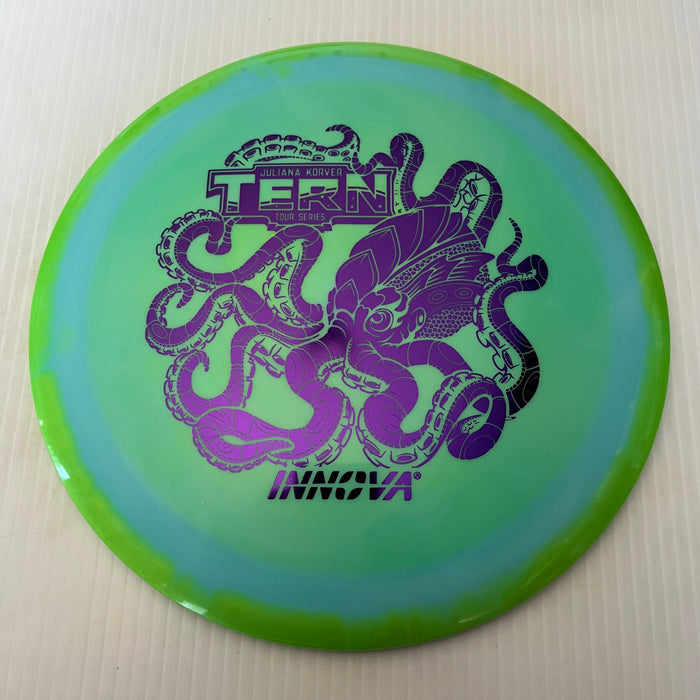 Bright Green Halo/Purple Stamp / 170-172 grams