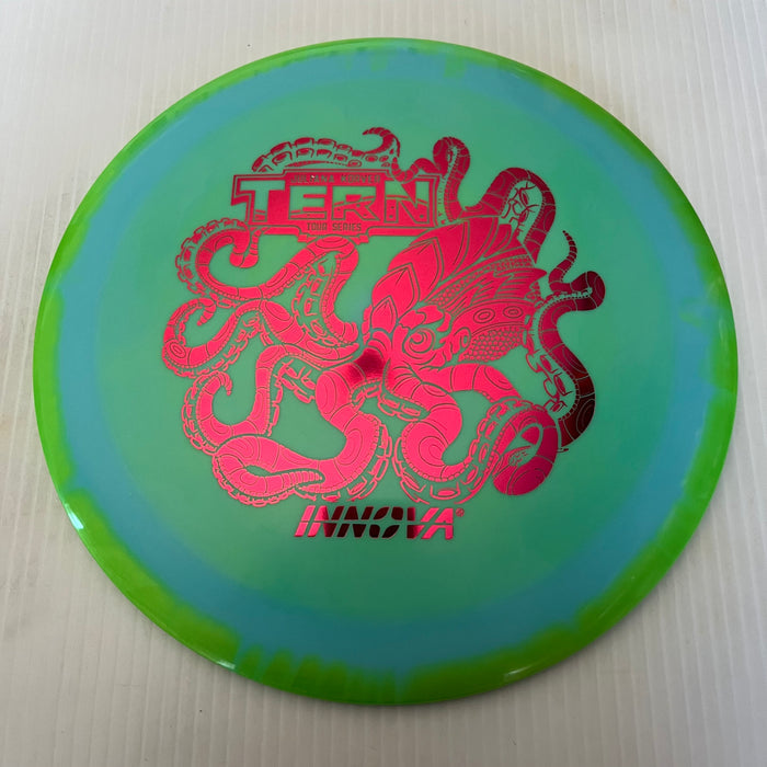 Bright Green Halo/Hot Pink Stamp / 170-172 grams