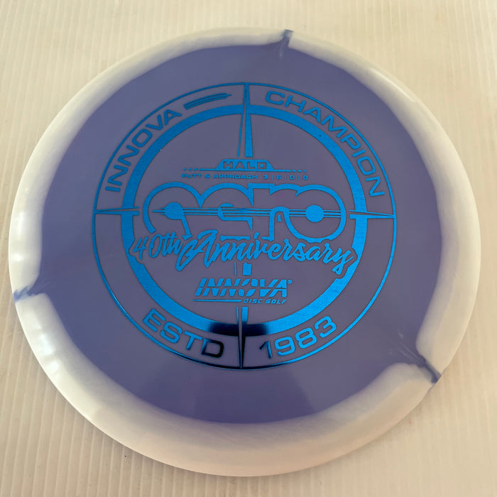 White Halo/Lavender Plate/Blue Stamp / 180 grams