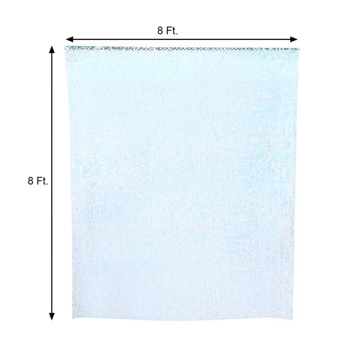 8 ft. sheer white fabric backdrop for photography or events