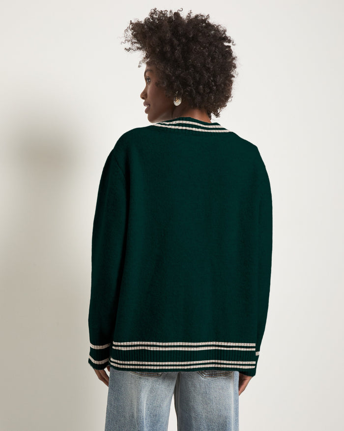 Heather Pinecrest $|& SEAS Island Cardigan - SOF Back