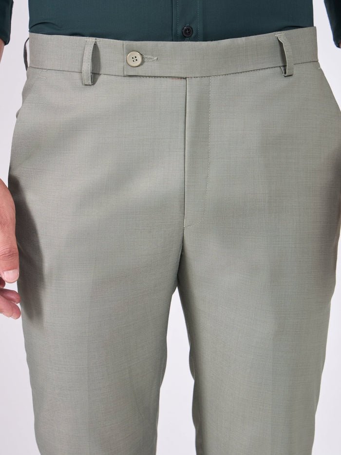 Men's Skinny Fit Formal Pant - light green