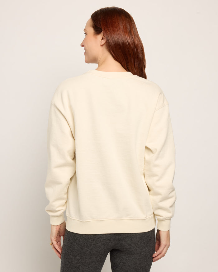 Cream $|& Interval Ivy Sweatshirt: Your Future Looks Bright - SOF Back