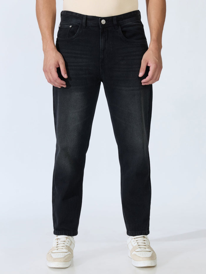 Jade - Crop Fit Jeans - Black Shade