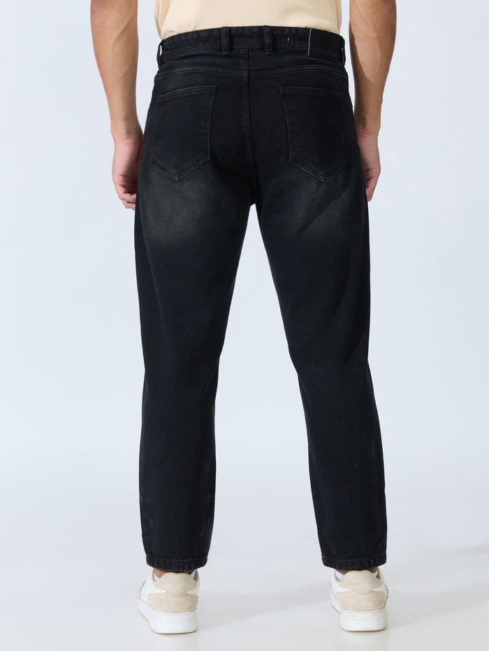 Jade - Crop Fit Jeans - Black Shade