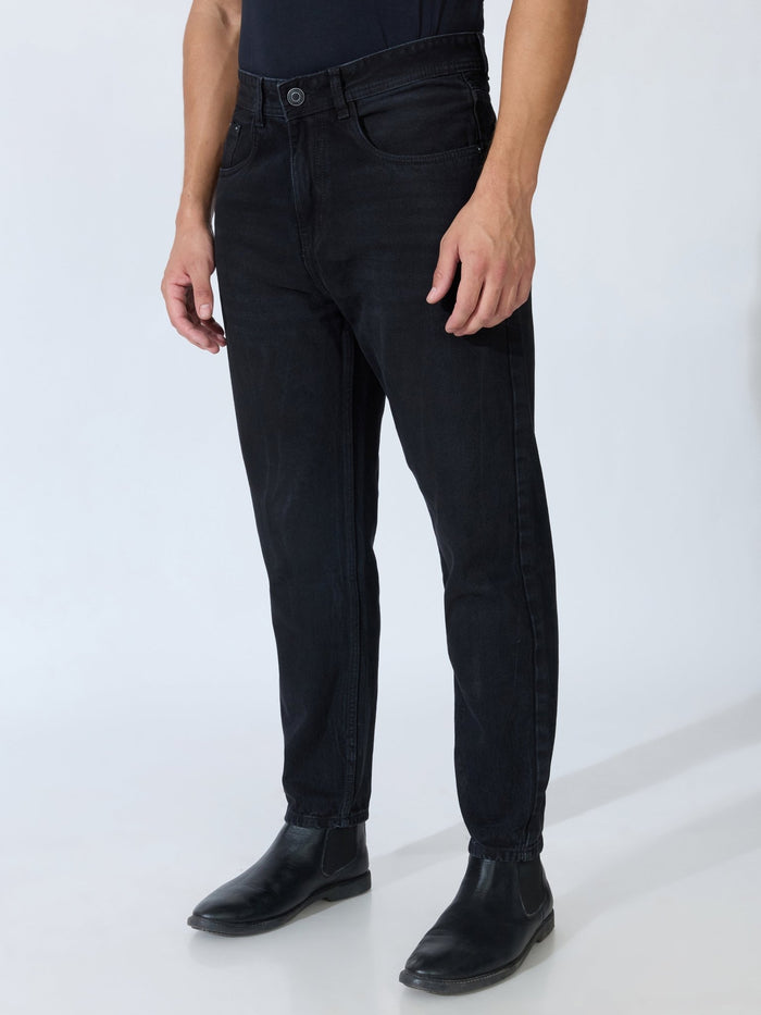 Jade - Crop Fit Jeans - Black