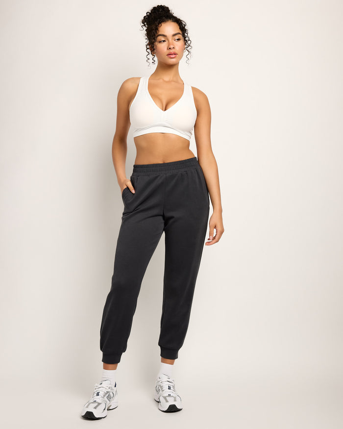 Black $|& Interval Double Knit Jetset Jogger - UGC On Fig
