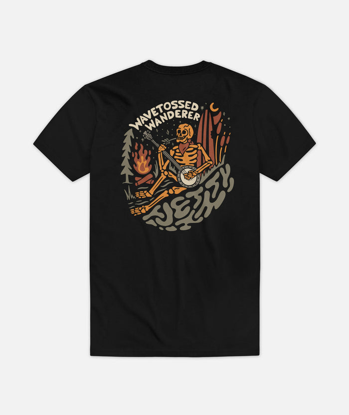 Jetty Mens Wanderer Tee Apparel Jetty Black Small