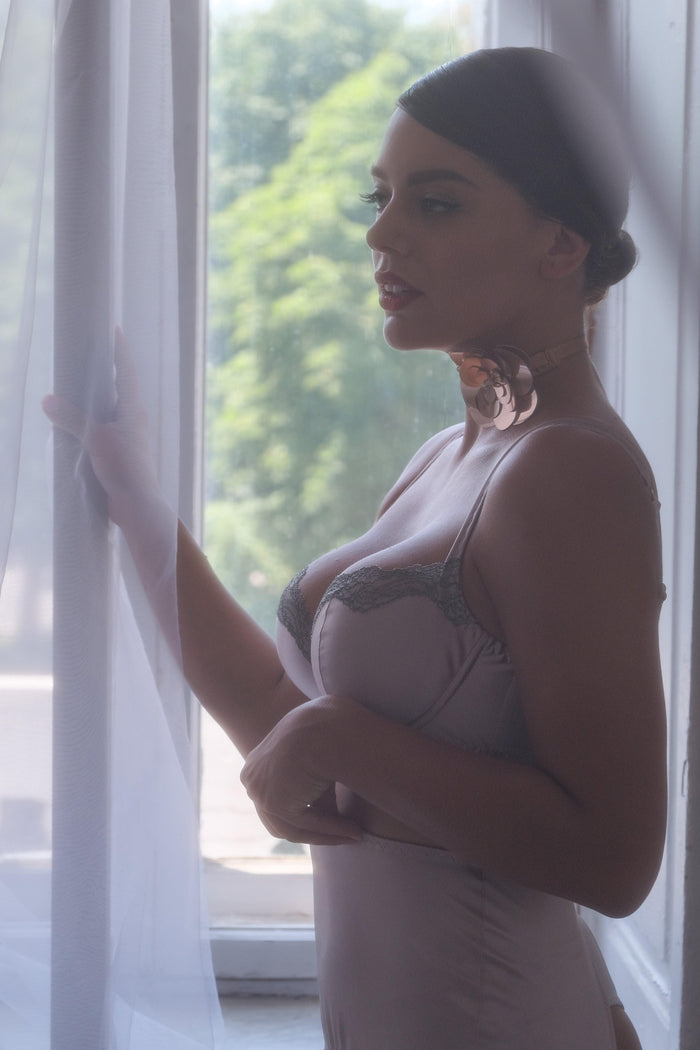 Joli Gloss pearl none-garter belt - yesUndress