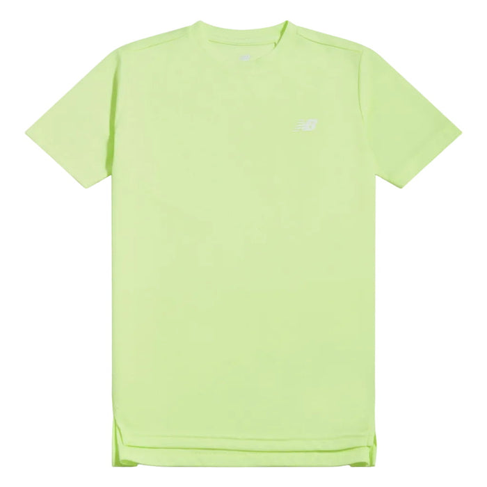 New Balance Junior's 2 Piece Co Ord Set Green/Grey T-Shirt & Shorts