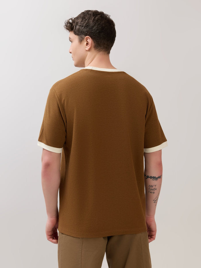 Karoon - Slim Fit Round-Neck T-Shirt - Brown