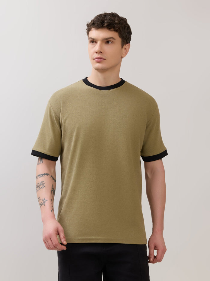 Karoon - Slim Fit Round-Neck T-Shirt - Olive