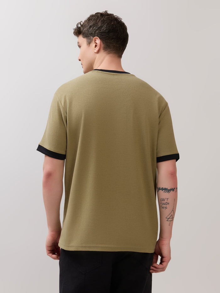 Karoon - Slim Fit Round-Neck T-Shirt - Olive