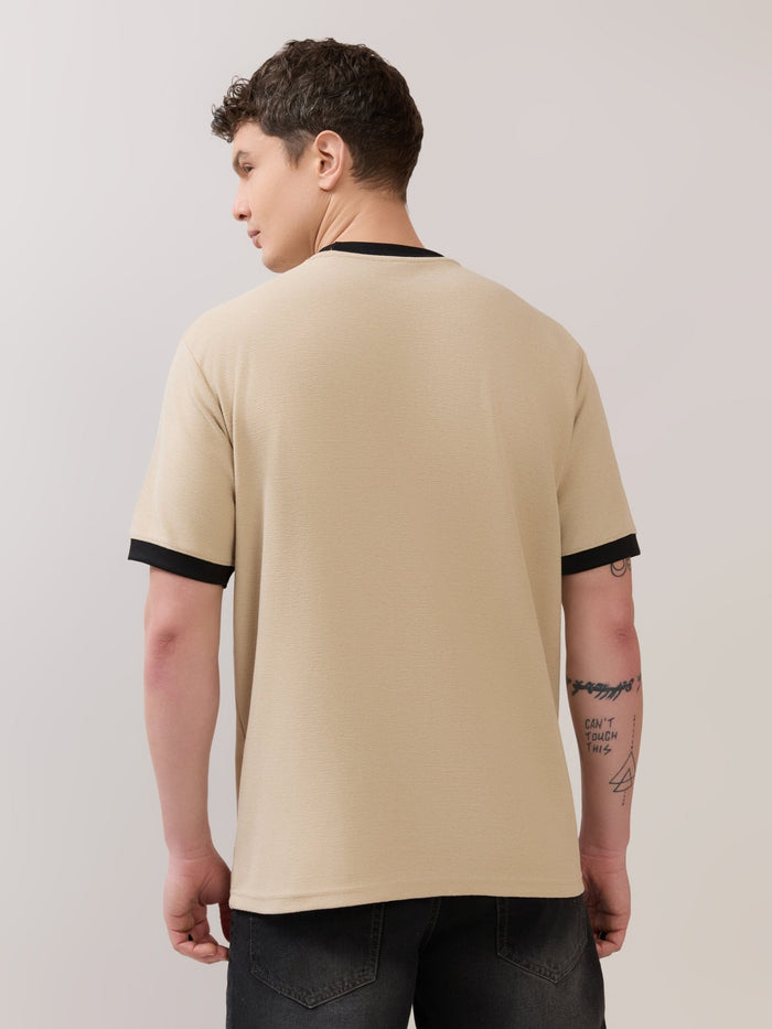Karoon - Slim Fit Round-Neck T-Shirt - Sand
