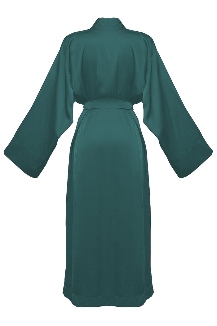 Kasumi emerald kimono robe