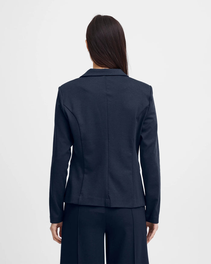 Total Eclipse $|& ICHI Kate Knit Blazer - VOF Back