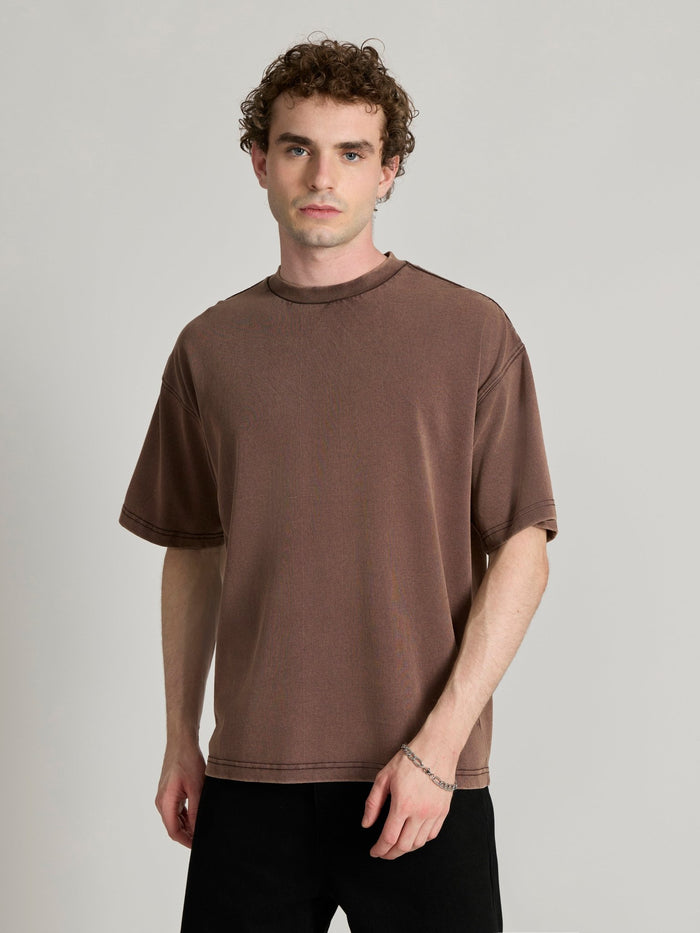 Men's Baggy T-Shirt - Brown