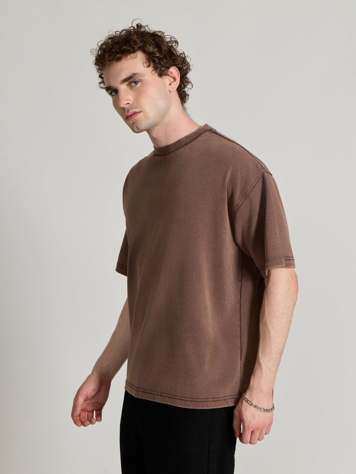 Men's Baggy T-Shirt - Brown