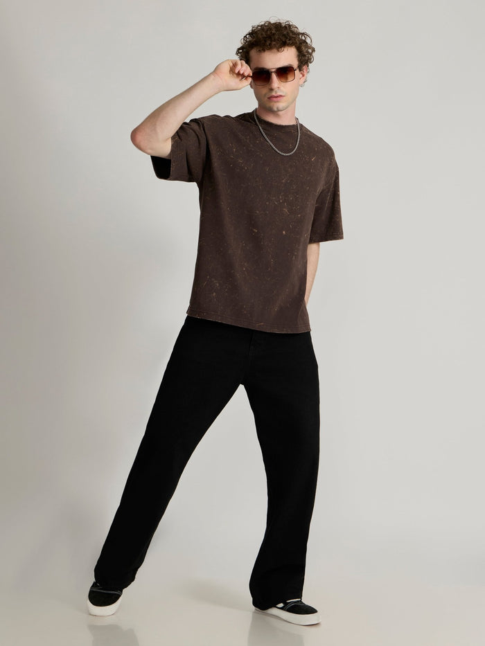 Men's Baggy T-Shirt - Coffee Brown