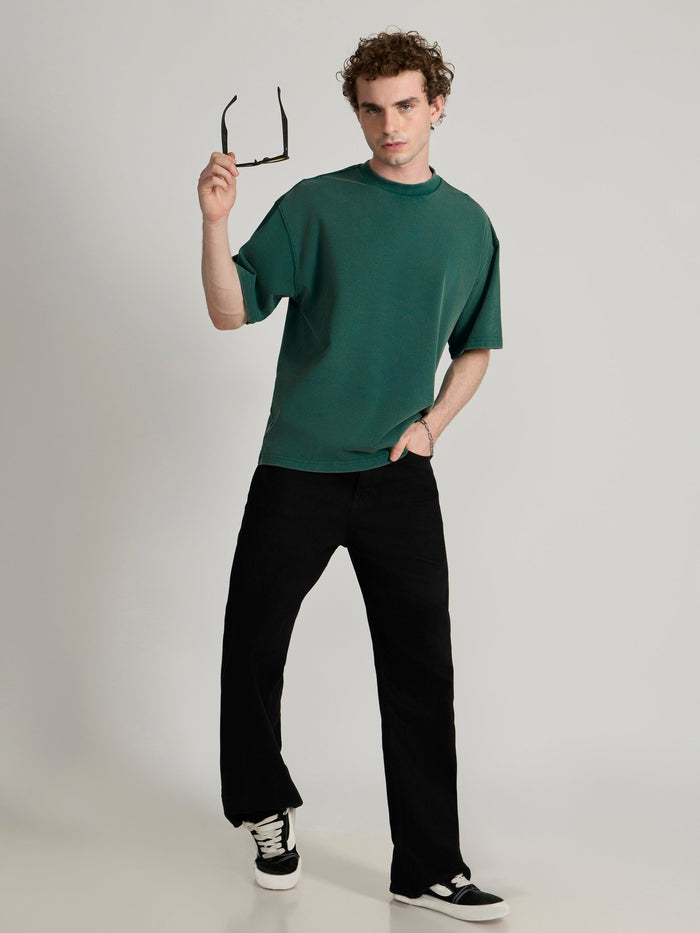 Men's  Baggy T-Shirt in emarald green