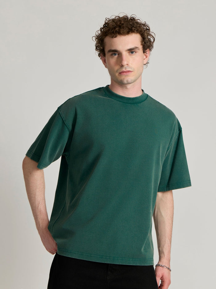Men's  Baggy T-Shirt in emarald green