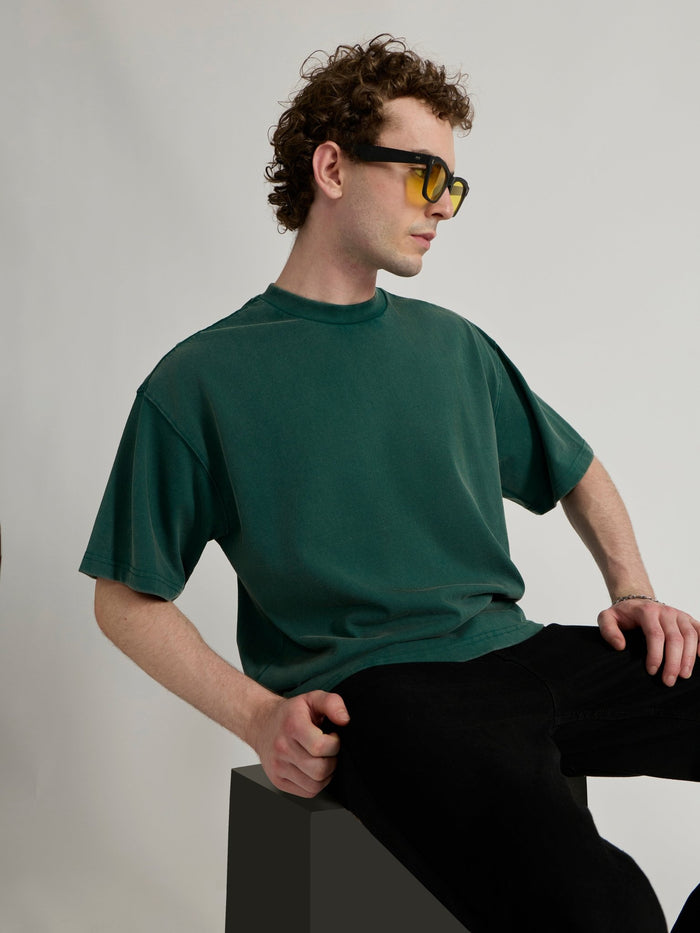 Men's  Baggy T-Shirt in emarald green