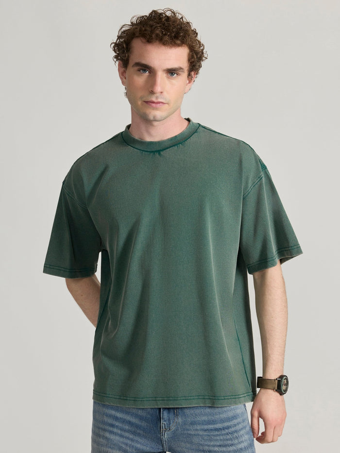 Men's  Baggy T-Shirt in Faded green