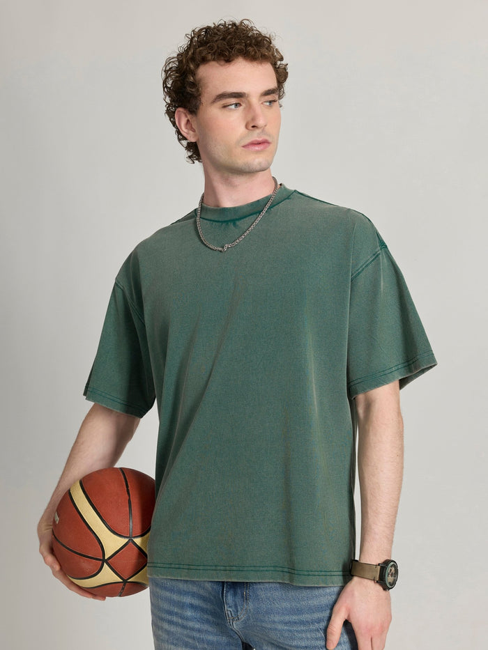Men's  Baggy T-Shirt in Faded green