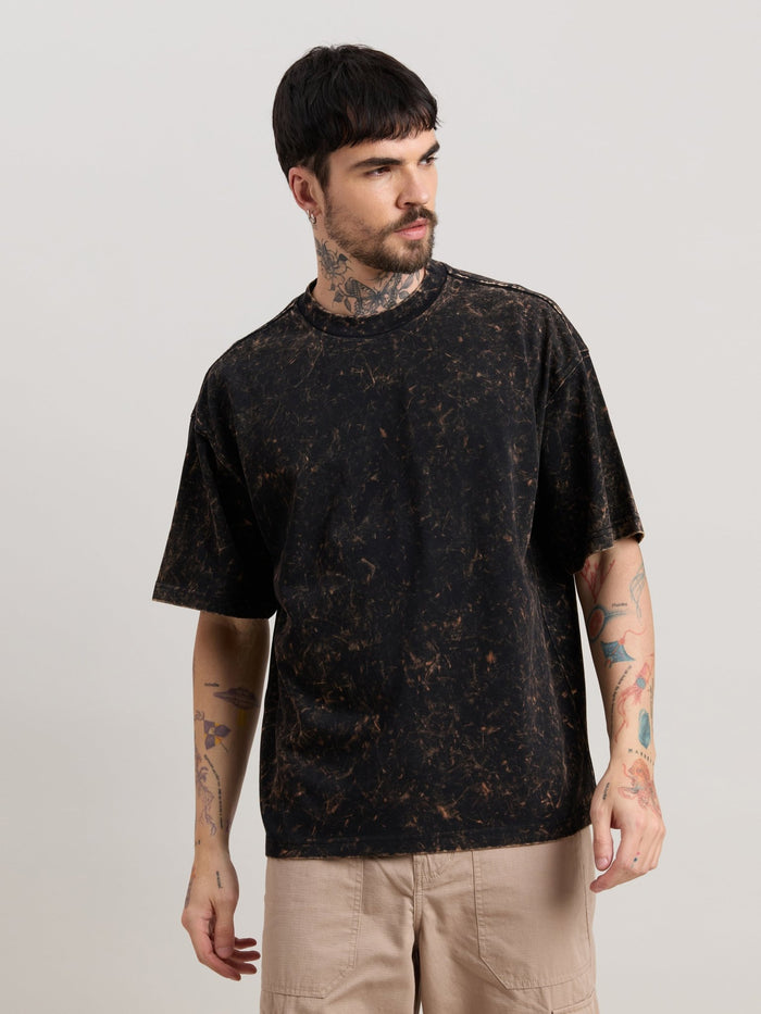 Kellington - Fade Black Baggy T-Shirt