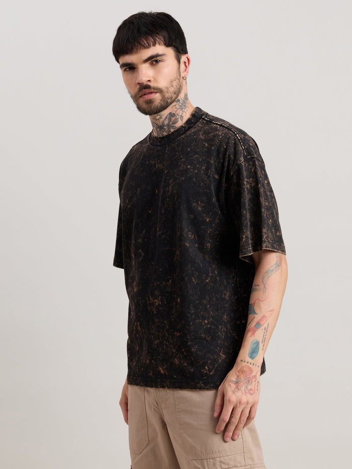Kellington - Fade Black Baggy T-Shirt
