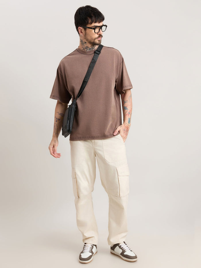 Kellington - Fade Brown Baggy T-Shirt