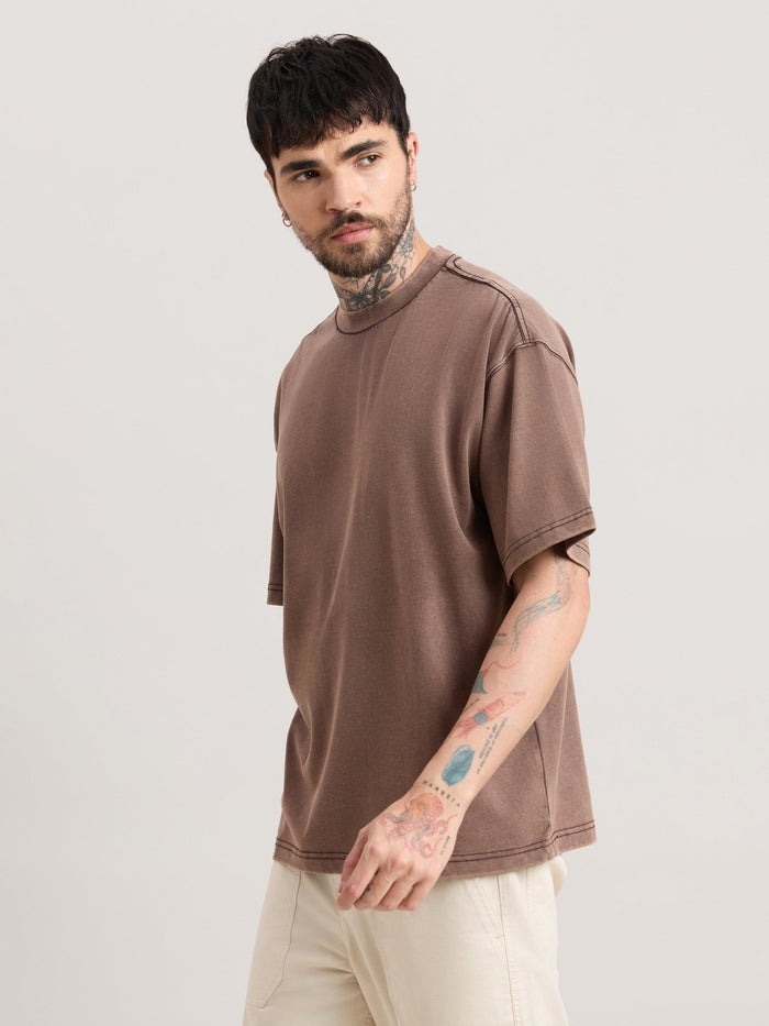 Kellington - Fade Brown Baggy T-Shirt