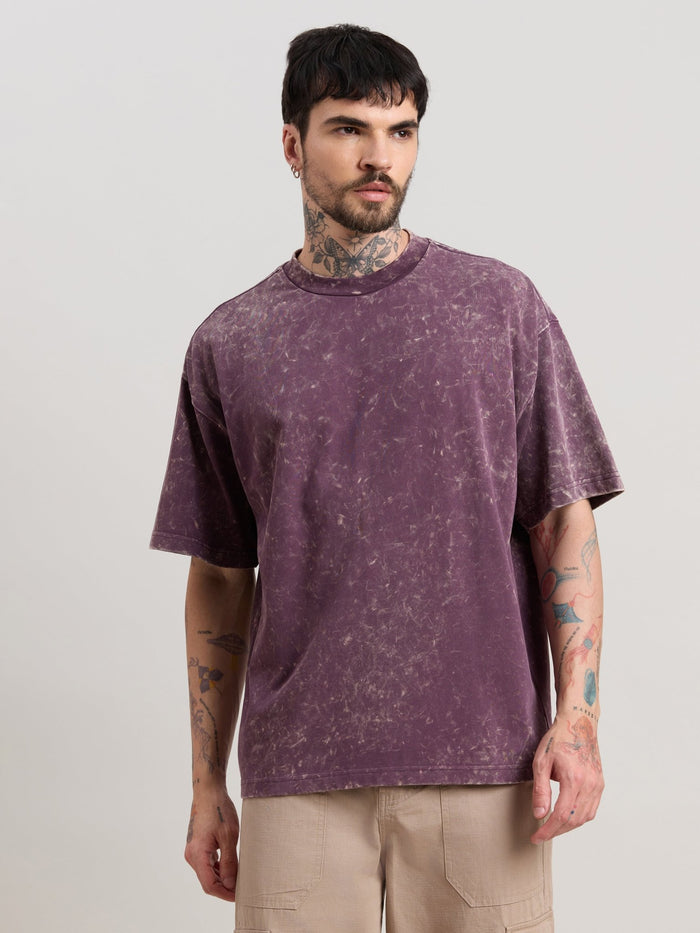 Kellington - Fade Midnight Plum Baggy T-Shirt