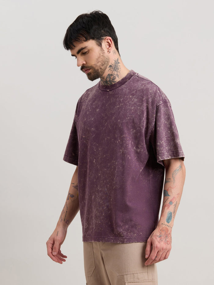 Kellington - Fade Midnight Plum Baggy T-Shirt