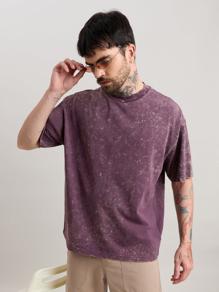 Kellington - Fade Midnight Plum Baggy T-Shirt