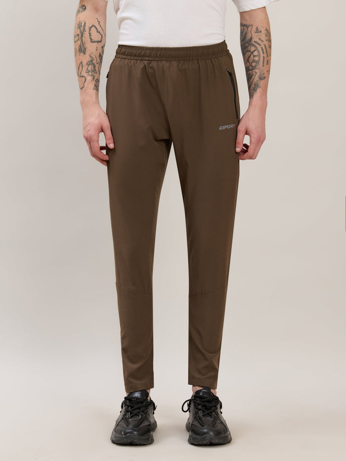 Klyra - Regular Track Pant - Dark Brown